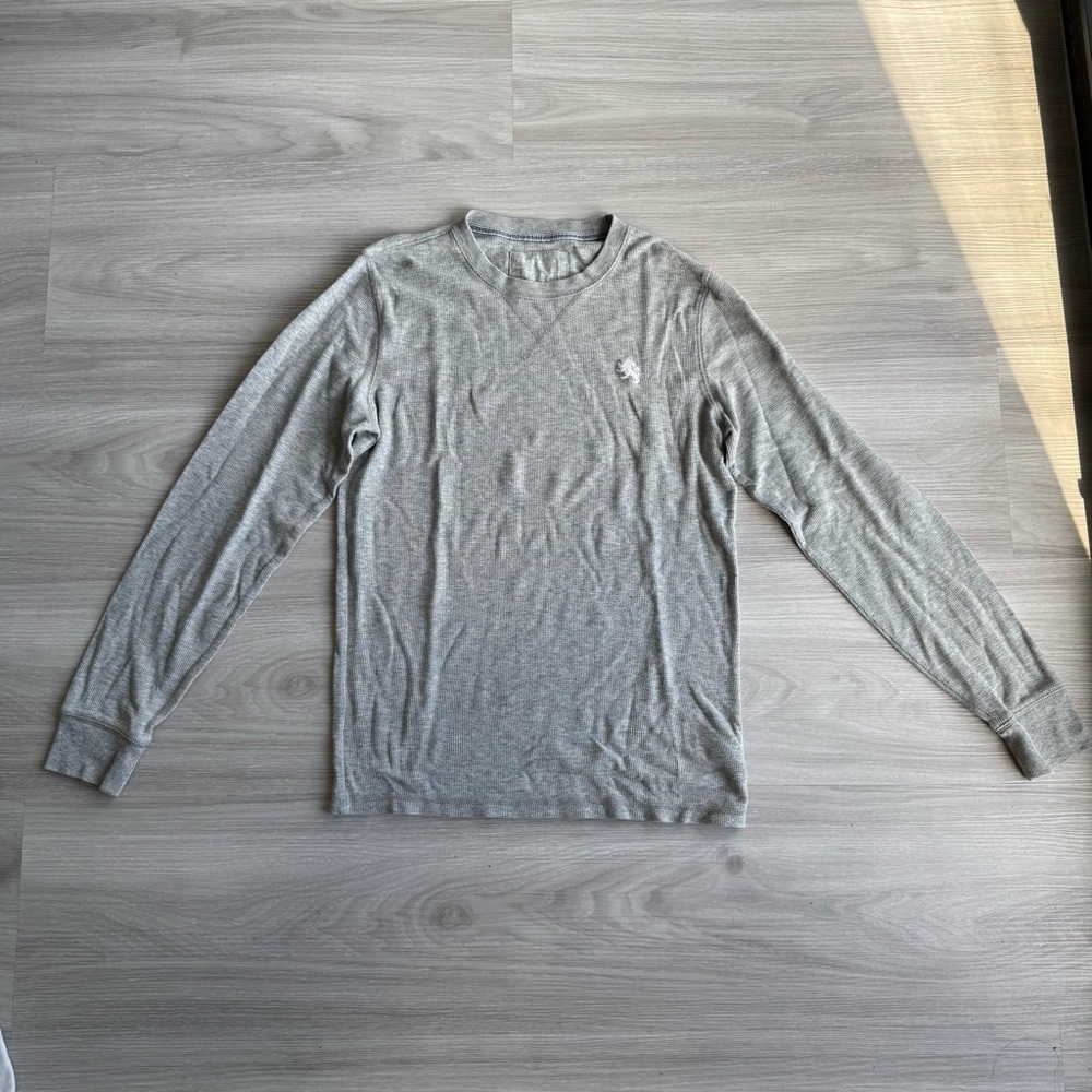 Gray Long Sleeve Men's Shirt